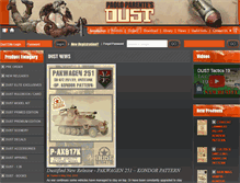 Tablet Screenshot of dust-models.com